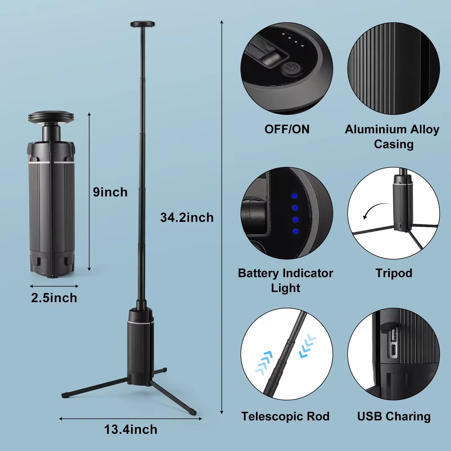 Camping Camping Retractable Outdoor High Brightness Portable Light